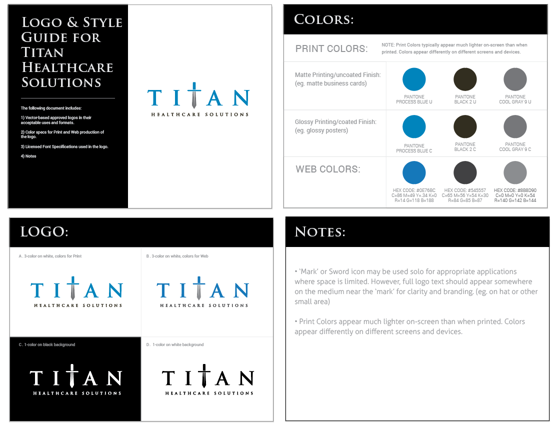 Titan Healthcare Solutions Brand Styleguide